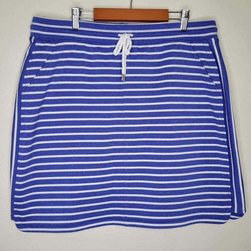 Talbots Preppy Metallic Stipes Mini Skirt, Size L